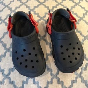 Crocs w Velcro. Little boys size 10